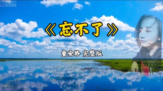 童安格经典老歌《忘不了》情意绵绵,诉说深深思念,总有一段情刻骨铭心!