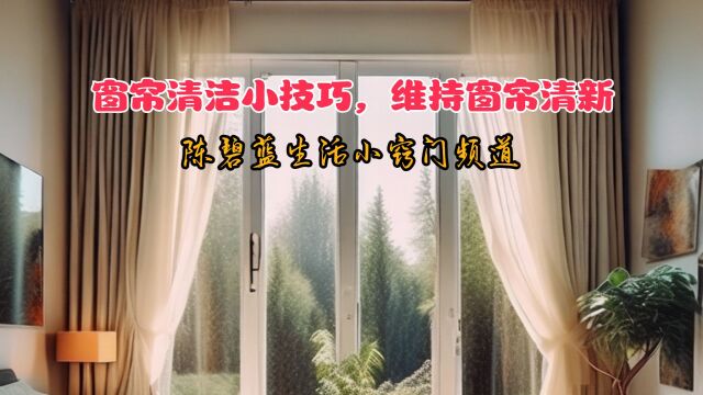 窗帘清洁小技巧,维持窗帘清新