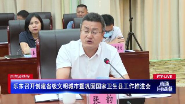 乐东召开创建省级文明城市暨巩固国家卫生县工作推进会