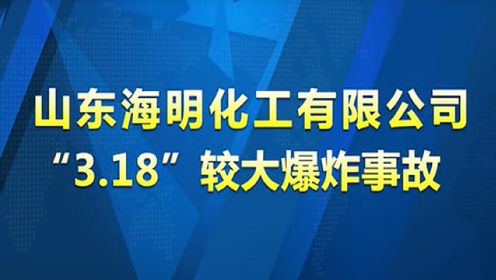 山东海明化工有限公司“3.18”较大爆炸事故