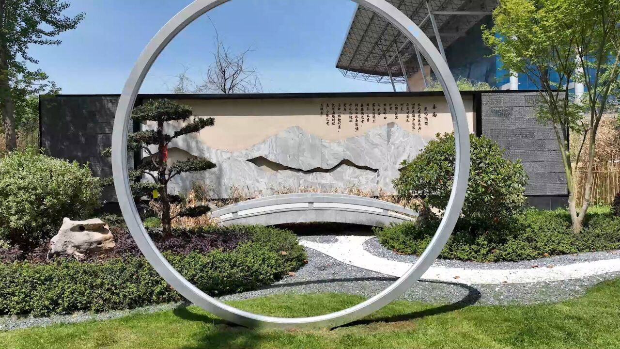 枣庄高新区一新中式风格游园向市民开放