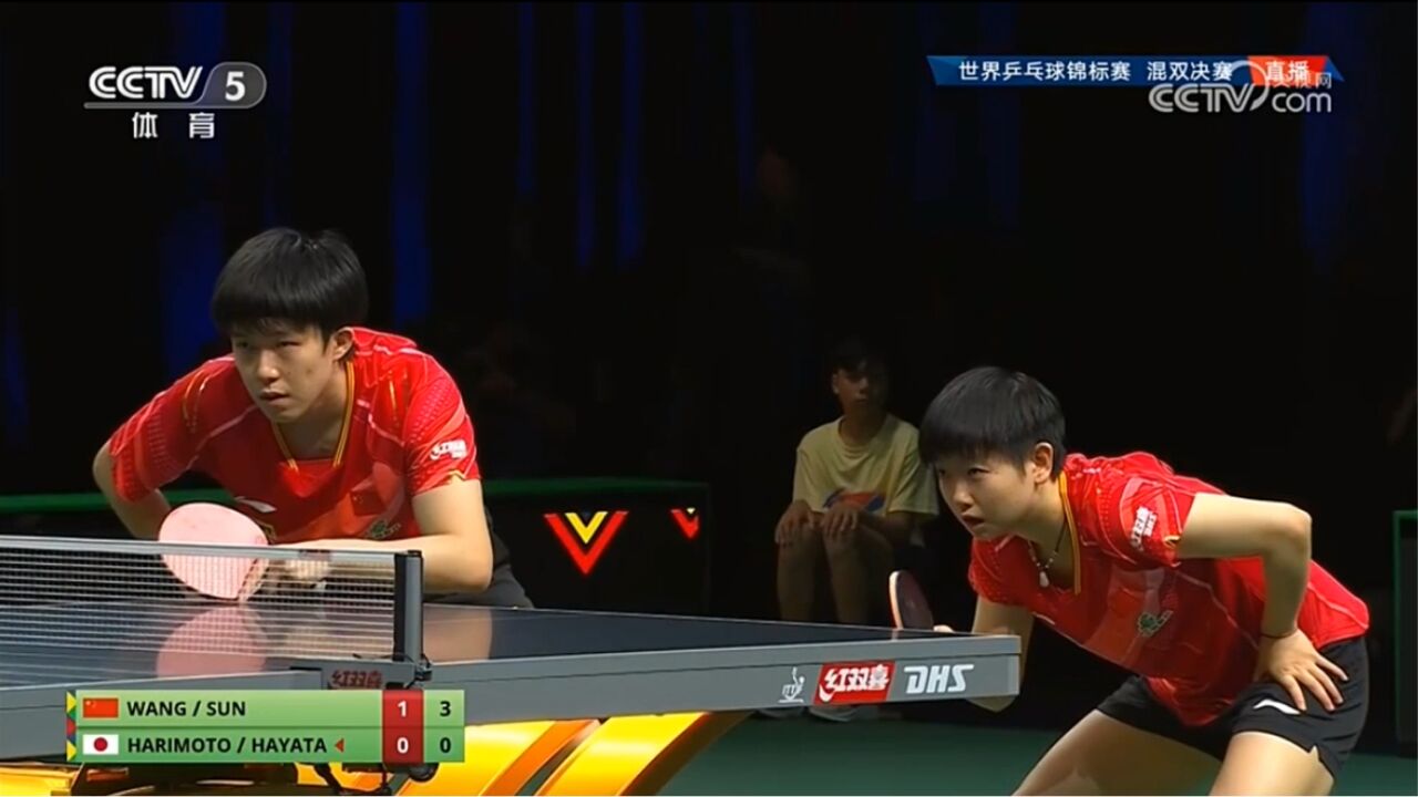 德班世乒赛混双决赛，王楚钦/孙颖莎3-0张本智和/早田希娜_腾讯视频