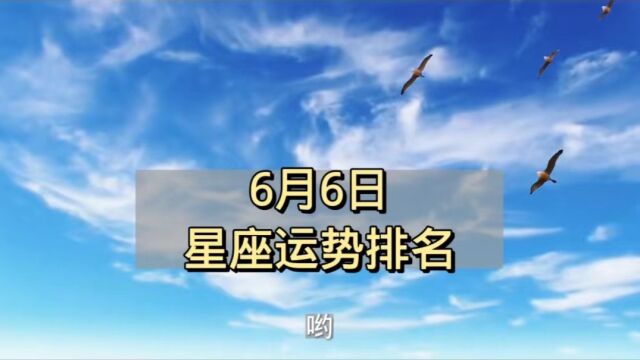 今日星座运势排名