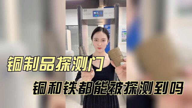 铜和铁都能被铜金属探测门探测到吗?