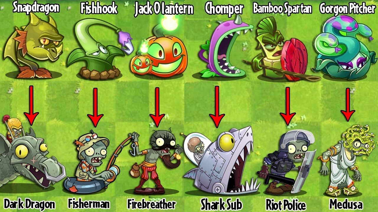 植物大战僵尸:火龙草单挑黑暗龙王?