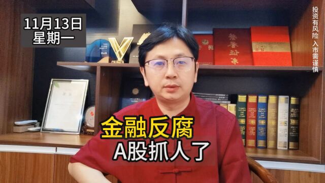 A股新利好?抓人了,金融反腐股民买帐吗?