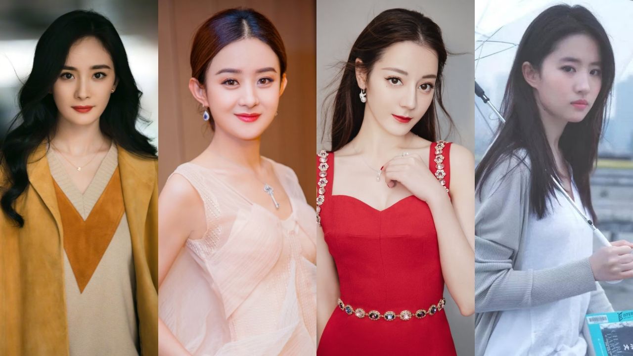 中国最美的四大女明星图片