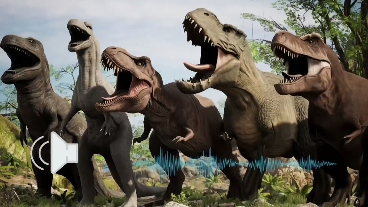 各种恐龙的声音 沧龙跟霸王龙声音非常震撼