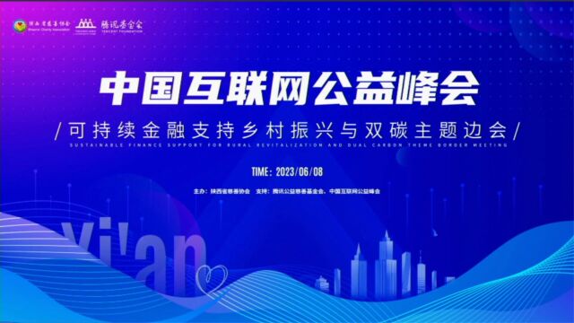 中国互联网公益峰会ⷥ歷续金融支持乡村振兴与双碳主题边会在西安召开(下)