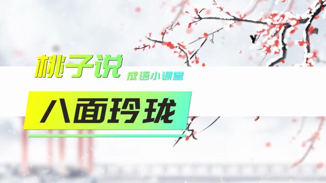 一分钟学成语:八面玲珑