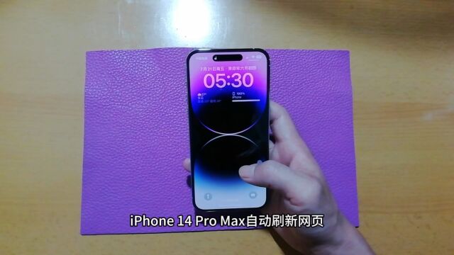 iPhone 14 Pro Max自动刷新网页