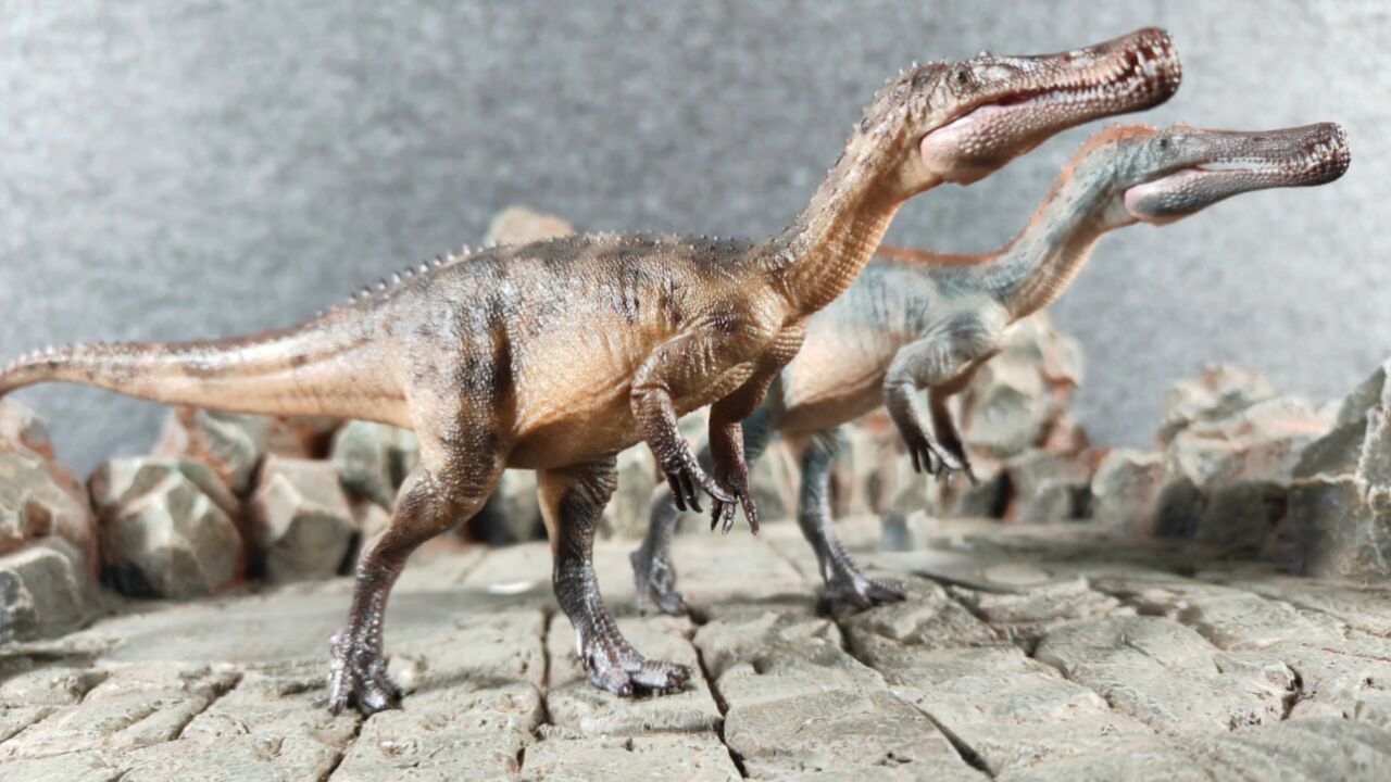 好龙谷 1比35 恐龙模型 重爪龙 圣水将单廷/神火将魏定国