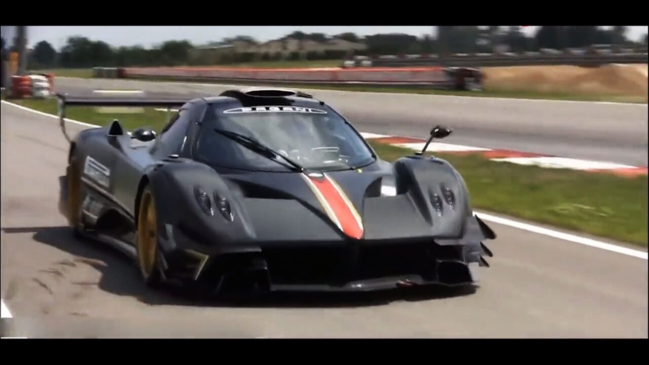帕加尼zonda r赛道极速测试 #帕加尼zonda