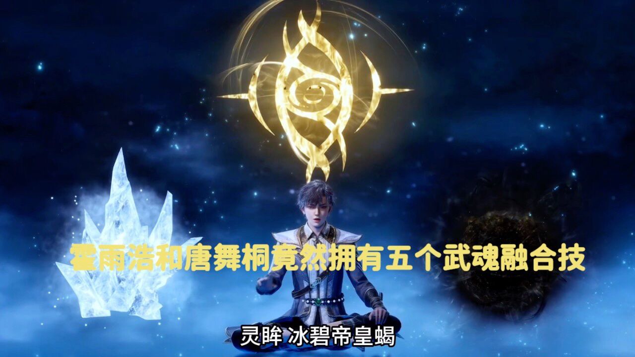 斗罗大陆:霍雨浩和唐舞桐竟然拥有五个武魂融合技_高清1080P在线观看平台_腾讯视频