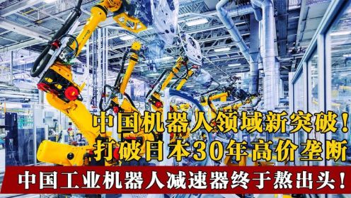 中国工业新突破！打破日本30年高价垄断！工业机器人减速器熬出头