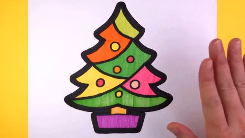 儿童简笔画第32集：教你画圣诞树