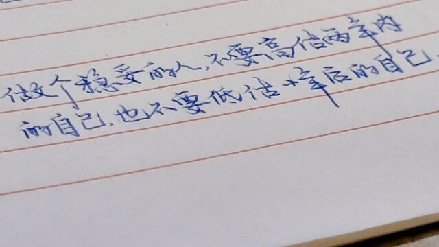 练字手写情感句子