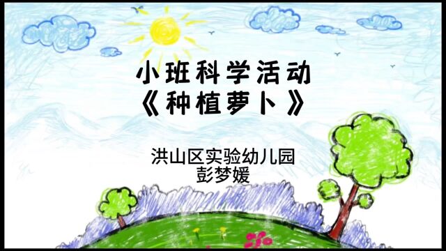 小班科学活动《种植萝卜》洪山区实验幼儿园 彭梦媛