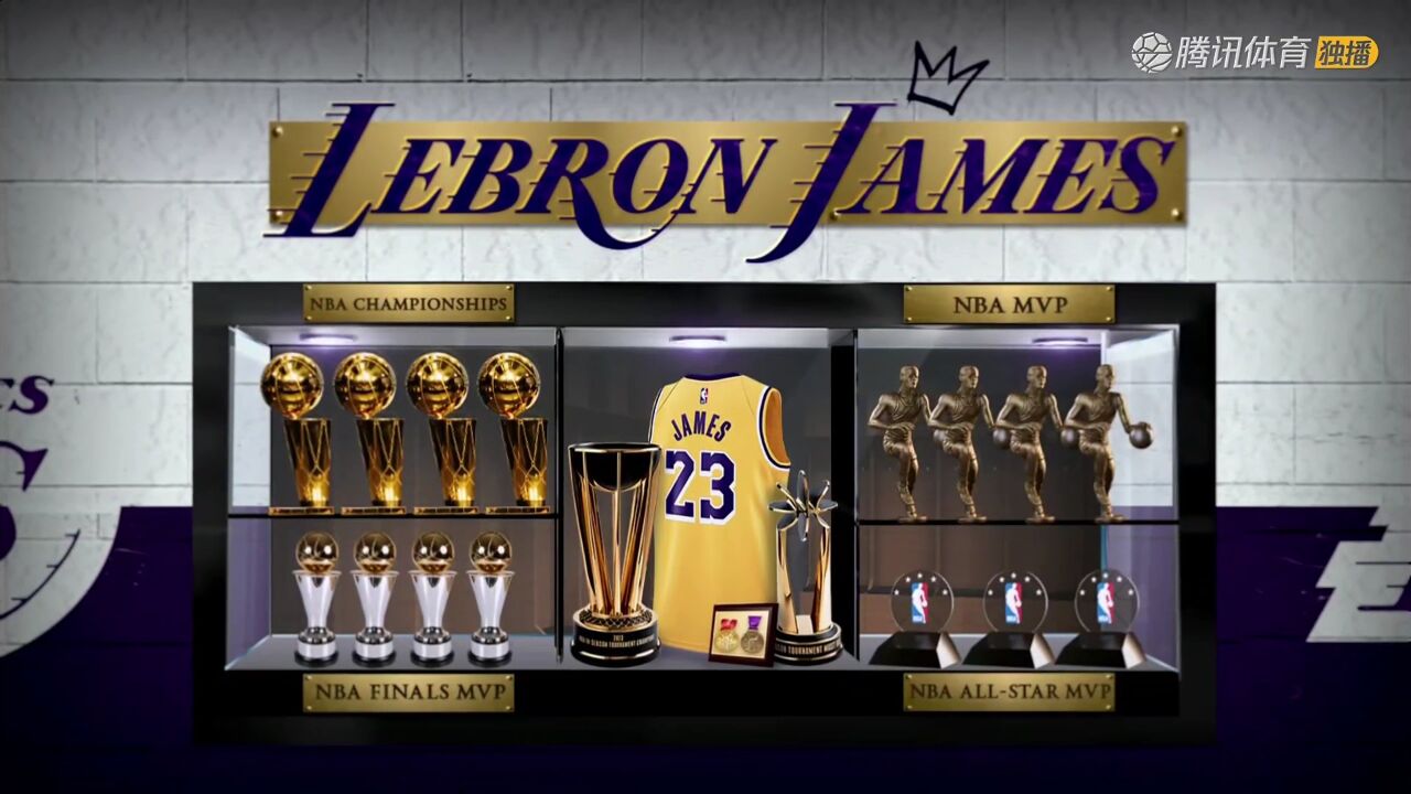 荣誉满身!詹姆斯奖杯柜曝光 总冠军与mvp满满当当非常震撼