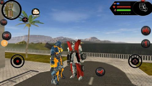 变形机器人英雄,和平做朋友