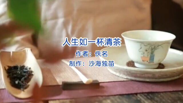 美文欣赏<人生如一柘清茶>