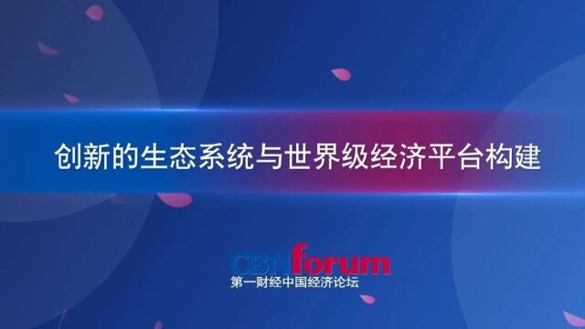 创新的生态系统与世界级经济平台构建‖中国经济论坛【完整节目视频】