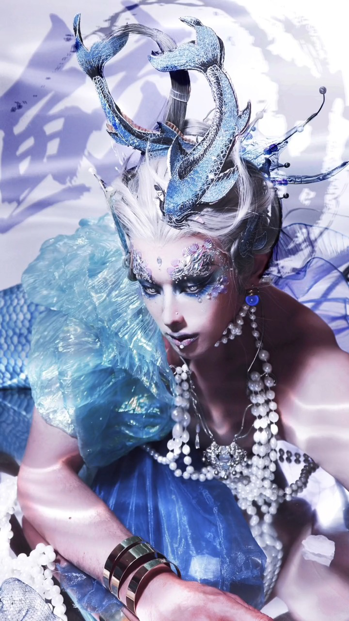 挑战国风大片——鲛人拟人妆容