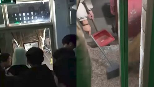 甘肃地震西安一高校宿舍门打不开，学生砸门逃生，保卫处：正在处理