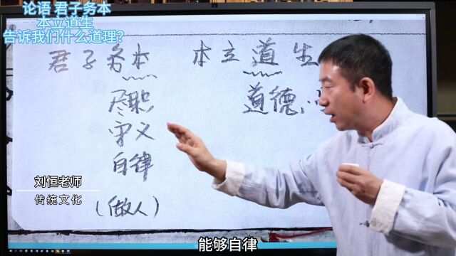 论语 君子务本 本立道生 告诉我们什么道理?