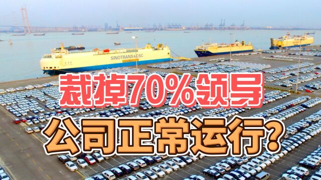 裁掉70%领导,公司正常运行?