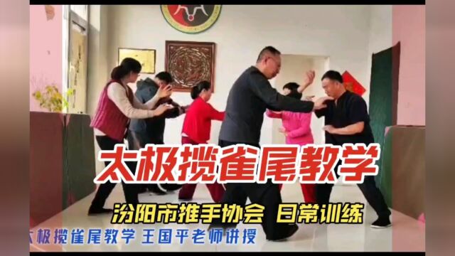 汾阳市推手协会 太极揽雀尾单练教学 王国平老师讲授231230