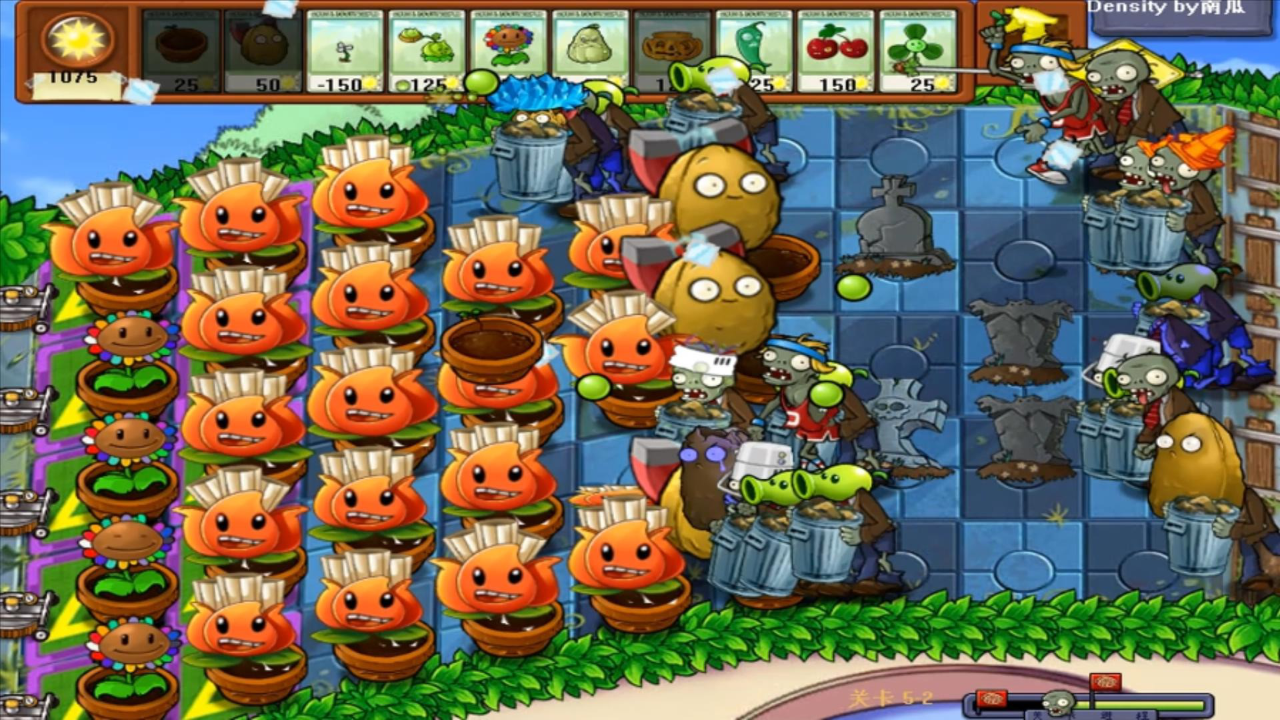 大海解说植物大战僵尸d版刚来到屋顶僵尸就不可抵挡