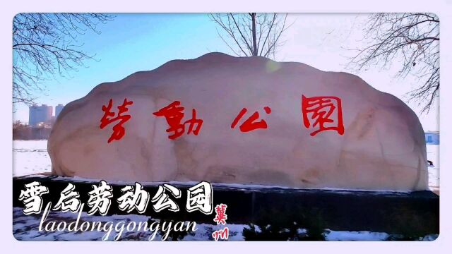 雪后劳动公园