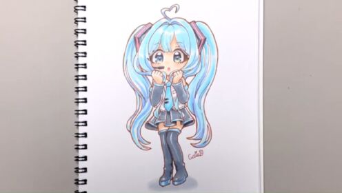 樱花初音怎么画图片