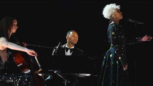 传奇哥John Legend & Cynthia Erivo《God Only Knows》（第59届格莱美）