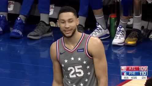 《NBA全场回放》【回放】老鹰vs76人第4节 西蒙斯钱德勒错失绝平机会