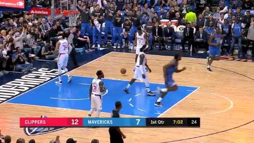 《NBA全场集锦》【球星】东契奇vs快船集锦 17+7+6梦幻转身抛投一气呵成