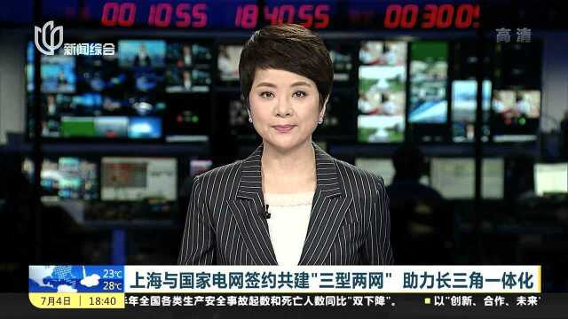 上海与国家电网签约共建“三型两网” 助力长三角一体化