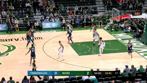 《NBA比赛集锦》【抢断】杰夫蒂格强硬断球 唐斯空位三分扬手飚进