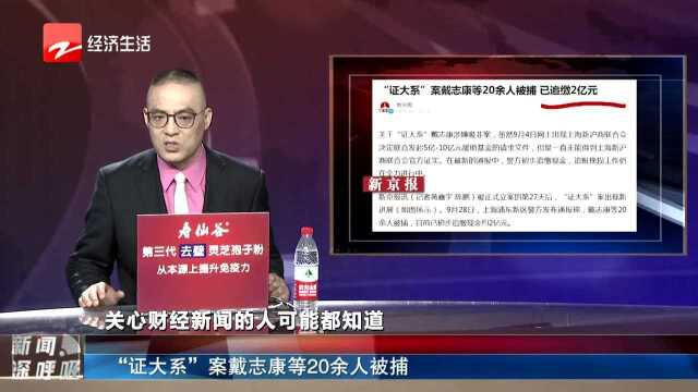 “证大系”案戴志康等20余人被捕