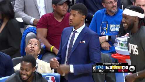 《NBA全场回放》【原声回放】快船vs勇士弟3节 勇士彻底失守哈雷尔狂躁暴扣