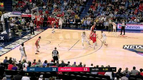 《NBA全场集锦》博格达诺维奇眼观六路送妙传 戈贝尔霸王举鼎双手暴扣