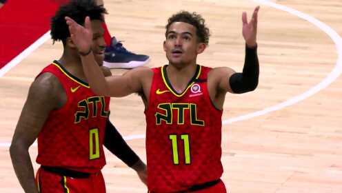 《NBA全场集锦》【球星】特雷-杨vs奇才集锦 45+14超远三分悼念科比