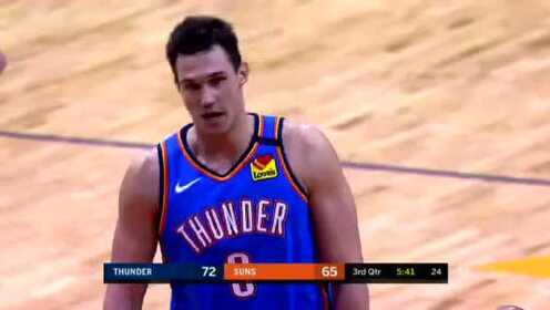 《NBA全场回放》【原声回放】雷霆vs太阳第3节 加里纳利急停刹车晃飞乌布雷