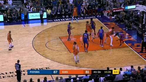《NBA全场回放》【原声回放】活塞vs太阳第4节 罗斯同位置两记致命跳投杀死比赛