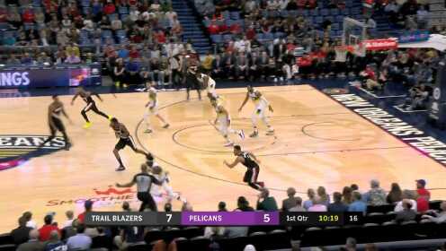 《NBA全场集锦》霍勒迪抢断反击送妙传 锡安拍马赶到双手暴扣