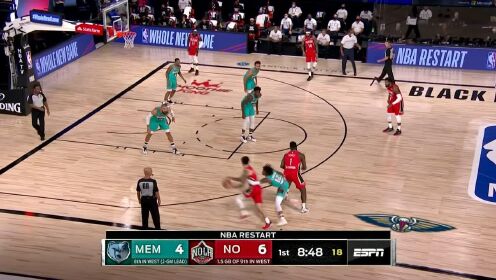 《NBA全场集锦》锡安内线强打得手 莫兰特突破抛投给予回应