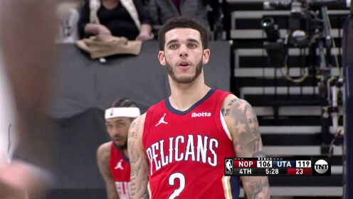 《NBA全场集锦》鹈鹕vs爵士第4节英文原声回放