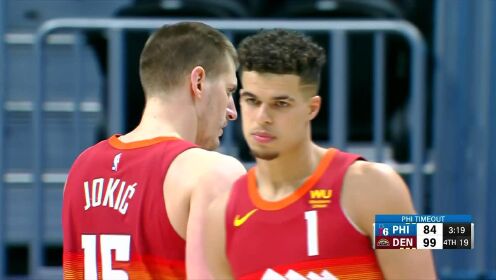 《NBA全场回放》费城vs掘金第4节英文解说回放