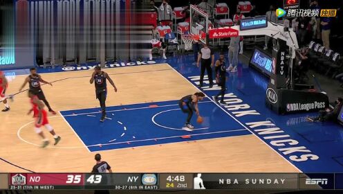 《NBA全场集锦》鹈鹕vs尼克斯第2节中文解说回放